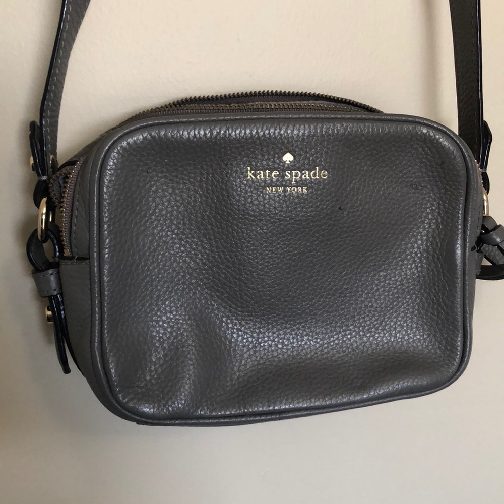 Gray Kate spade purse